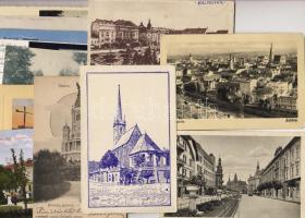 18 db vegyes városképes lap T2/3