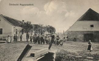 Magyarszék Kohn Mór szabóüzletével