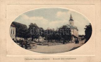 Sátoraljaújhely Kossuth kert templommal (rb)