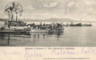 Balaton halászhajók