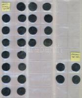 Hagyaték római gyűjtemény tétel albumba rendezve több mint 150db érmével klf császároktól, közte Denarok, Antoninianok, Follisok illetve hamis darabok is! T:vegyes