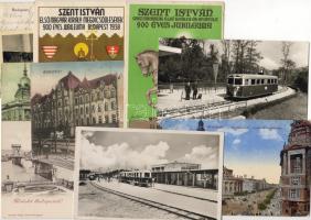 Budapest 1900-1950 9 db vegyes lap