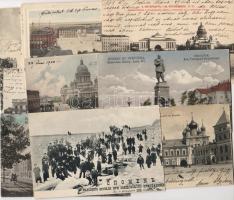 1900-1920 10 db nagyrészt futott orosz lap