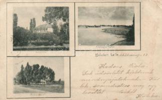 1899 Balatonlelle a Hattyú Szállodával és a Szalay-villával (fa)