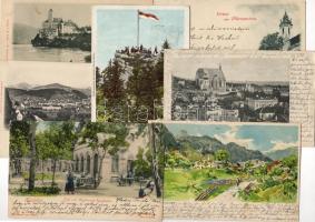 Ausztia 25 db századfordulós, futott lap sok jobbal