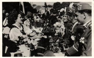Ipolyság entry of the Hungarian troops So.Stpl