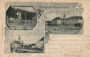 Trsztena with military cemetery (Rb)