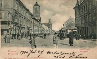 Pozsony Hospital street with tram (EB)