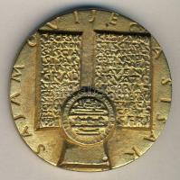 Olaszország DN. Siscia városának aranyozott bronz emlékérme (d=65mm) T:2