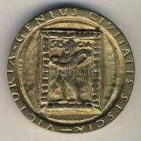 Olaszország DN. Siscia városának aranyozott bronz emlékérme (d=65mm) T:2