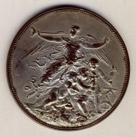 1922. Névre szóló Országos Iparegyesületi ezüstözött bronz díjérem. Szign.:A.Scharff (d=54,5mm) T:2/2-