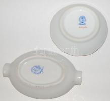 Kézzel festett, Viktória mintás Herendi tálka és hamutál (hamutálon kis lepattanás) / Hand-painted H...