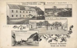 Zurány with Frigyes mill and dynamite factory