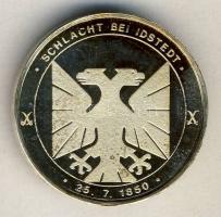 Németország DN "Idstedti csata 1850. július 25." Ag emlékérem 11g T:PP / Germany ND "...