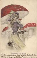 Mushroom, New Year (Rb)