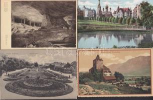15 db régi városképes lap a Monarchia országaiból  / 15 town-view cards