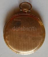 MIDO márkájú sorszámozott és jelzéssel ellátott 14K arany zsebóra működőképes de néhol sérült állapo...