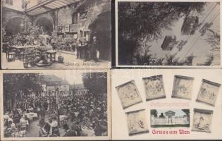 13 db régi, nagyrészt osztrák városképes lap  / 13 town-view cards