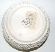 Adameuss rózsadíszes áttört finom porcelán bonbonniere / Handmade bonbonniere 12x9 cm