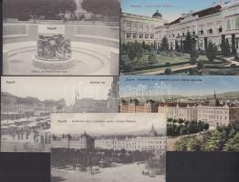 4 db jó minőségű, háború előtti Zágráb és 1 Belgrád városképes lap egy tételben / 4 Zagreb + 1 Belgrade