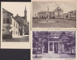 17 db jó minőségű, régi magyar városképes lap (Kolozsvár, Miskolc, Szolnok, Sopron, stb.) / 17 Hungarian cards