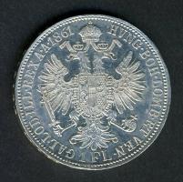 Ausztria 1861A. 1Fl Ag T:1-