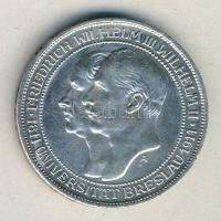 Német Császárság/Poroszország 1911A 3M Ag "Breslau-i Egyetem" T:1- parányi ph