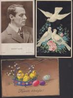 19 db vegyes régi motívumlap vegyes minőségben, számos lithoval, érdekességekkel / 19 mixed Topic cards