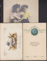 21 db vegyes régi motívumlap, közte jobb üdvözlőlapokkal és számos lithoval / 21 mixed topic cards w...