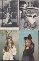 13 db jó minőségű, régi folklórlap/ 13 folklore postcards, good quality