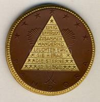 Német Birodalom/Weimari Köztársaság 1923. "Goethe emlékünnep" meisseni porcelán emlékérem ...