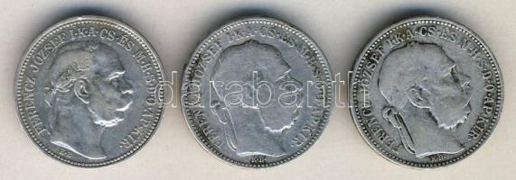 1893. 1K Ag + 1894. 1K Ag + 1912. 1K Ag T:2,3 ph