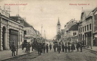 Balassagyarmat Rákóczi fejedelem út Winter Ármin üzletével