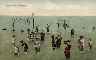 Balaton fürdő élet kollázs, Divald