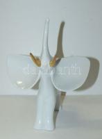 Hollóházi festett porcelán elefánt / Chinaware elephant 20x16 cm