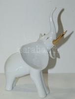Hollóházi festett porcelán elefánt / Chinaware elephant 20x16 cm