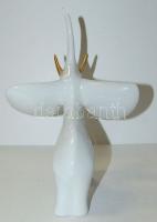 Hollóházi festett porcelán elefánt / Chinaware elephant 20x16 cm