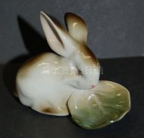 Zsolnay nyúl figura / Chinaware Zsolnay rabbit figure 9x7 cm