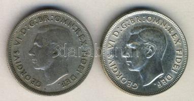 Ausztrália 1951-52. 1Fl Ag (2x) T:2,3 ph