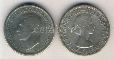 Ausztrália 1946-56. 1Fl Ag (2x) T:3 ph