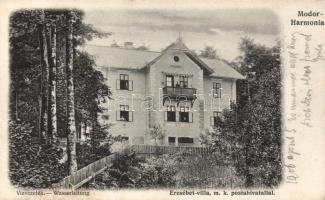 Modor-Harmónia Villa Erzsébet with post office and aqueduct