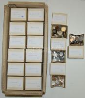 Vegyes fémpénz gyűjtemény, összesen majdnem 1000db pénzérme közel 30 különböző ország(főleg Európa)pénzével, kis kartondobozokba rendezve országok szerint, érdemes megnézni T:vegyes