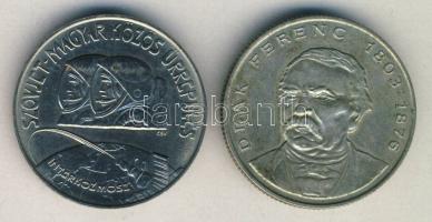 1980. 100Ft "Szovjet-magyar közös űrrepülés" T:BU + 1994. 200Ft Ag "Deák" T:2-