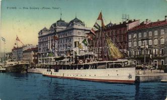 Fiume Szapáry quay with SS Tátra