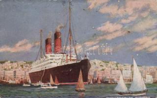 Cunard ship at Algieres