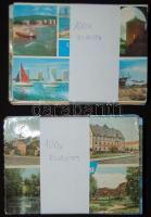 200 db színes modern európai városképes lap / 200 mixed European town-view cards