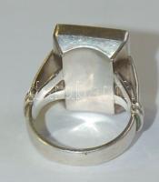 Nagyméretű férfi ezüst (Ag) gyűrű onyx kővel 18,5g