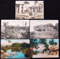 5 db használatlan, jó minőségű Francia Guinea képeslap / 5 unused French Guinea