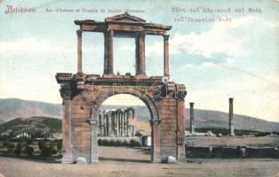 Athens Arch of Hadrian and the Temple of Jupiter