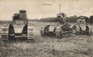 Military WWI Renault tanks